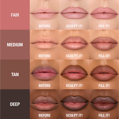 MAKEUP BAG OF LIP SCULPTING SECRETS - LIP KIT & MAKEUP BAG